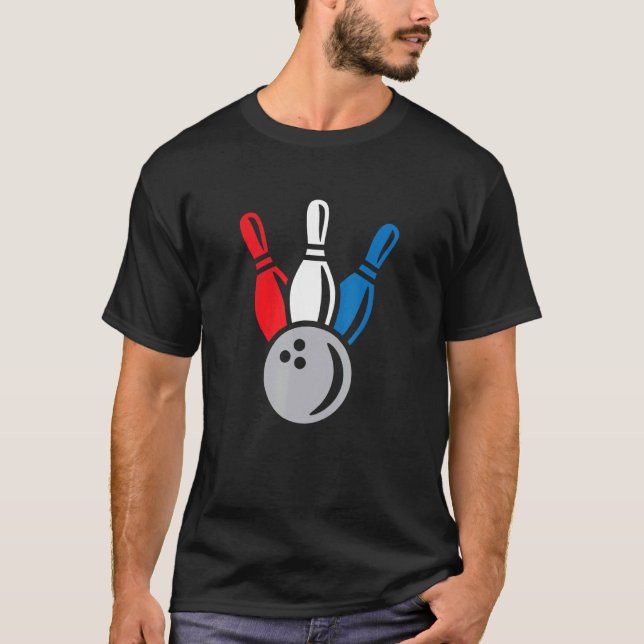 Proud Bowler Bowling Coach Split Happens Bowling A T-Shirt (Vorderseite)