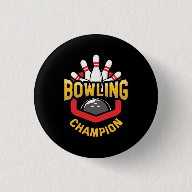 Proud Bowling Champion Button (Vorderseite)