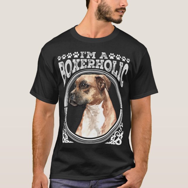 Proud Boxer Hund Besitzer Welpe T-Shirt (Vorderseite)