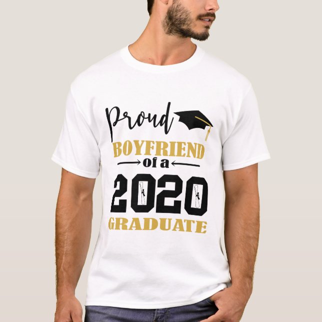 Proud Boyfriend of a 2020 Graduate T-Shirt (Vorderseite)