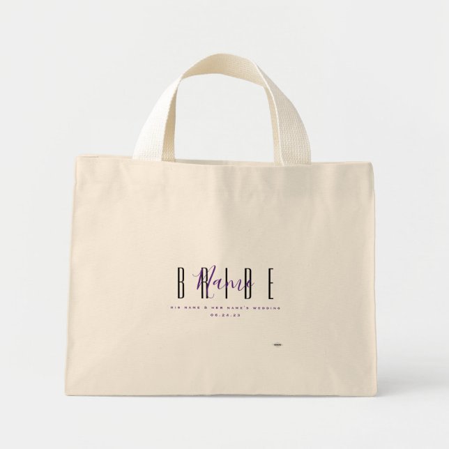 Proud Bride Tote Bag HAMbyWG Mini Stoffbeutel (Vorne)