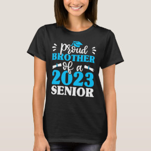 Proud Brother 2023 Senior Family Matching Graduat T-Shirt