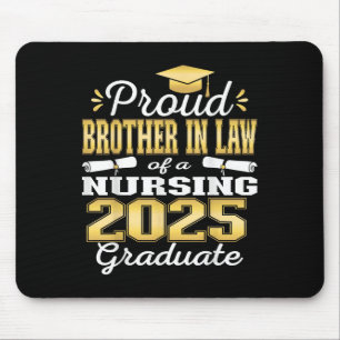 Proud Brother in Law Cl von 2025 Krankenpflege Gra Mousepad