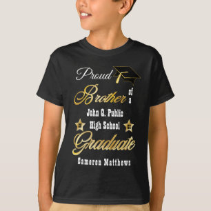 Proud Brother of Graduate Name   ABSCHLUSS T-Shirt