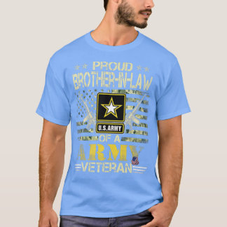 Proud BrotherIm Gesetz eines Armeeveteran USA Flag T-Shirt