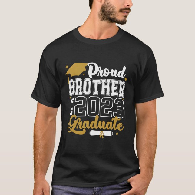 Proud Bruder eines 2023-Grad-Senior-Klasse 2023 T-Shirt (Vorderseite)