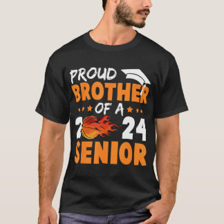 Proud Bruder eines 2024 Senior Basketball Graduati T-Shirt