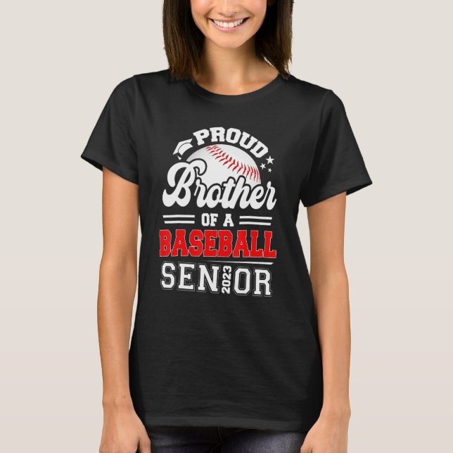 Proud Bruder eines Baseball Senior 2023 Graduate G T-Shirt (Vorderseite)