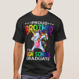 Proud Bruder eines High School Graduate Unicorn T-Shirt