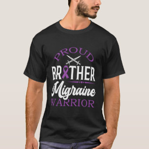 Proud Bruder eines Migrane Warriors Migrane Awaren T-Shirt