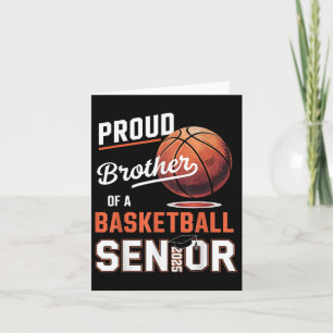 Proud Bruder eines Senior Graduate Basketball 2025 Karte