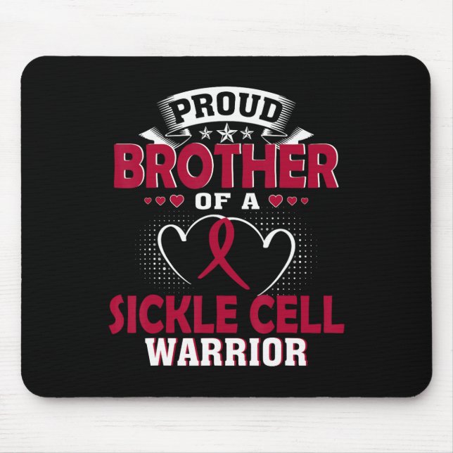 Proud Bruder eines Sichelzellenkriegers Mousepad (Vorne)
