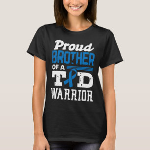 Proud Bruder eines T1D Krieger Diabetes Bewusstsei T-Shirt
