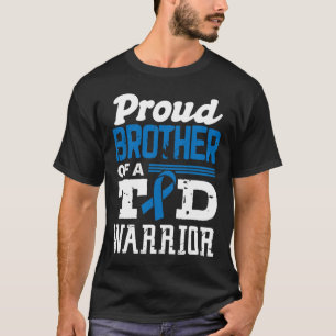 Proud Bruder eines T1d Krieger Diabetes Bewusstsei T-Shirt