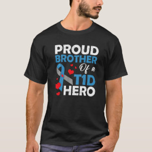 Proud Bruder eines Typ 1 Diabetes Hero Warrior su T-Shirt