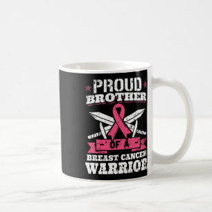 Proud Bruder von Brustkrebs Krieger rosa Awaren Kaffeetasse