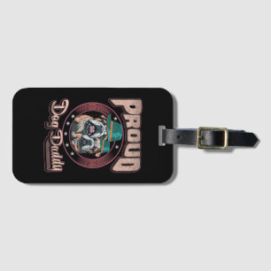 Proud Bulldog Vater, Bulldog-Vatertag-Geschenk Gepäckanhänger