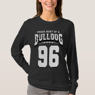 Proud Bulldogge Football-Tante des Spielers 96 T-Shirt