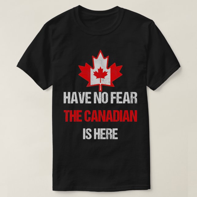 Proud Canadian Made in Canada Maple Leaf Flag T-Shirt (Design vorne)