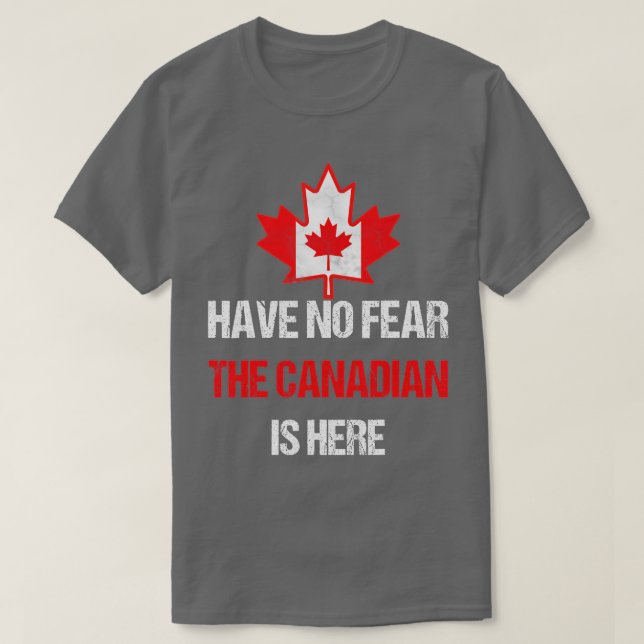 Proud Canadian Made in Canada Maple Leaf Flag T-Shirt (Design vorne)