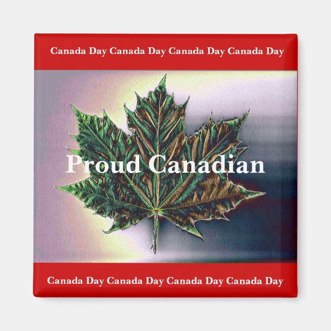 Proud Canadian-Maple-Leaf Magnet (Vorne)