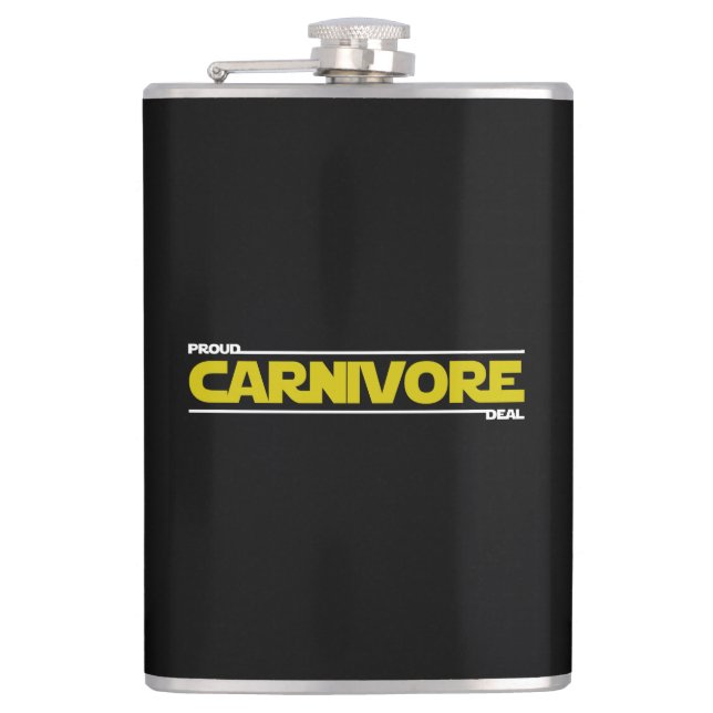Proud Carnivore. Deal. Flachmann (Vorderseite)