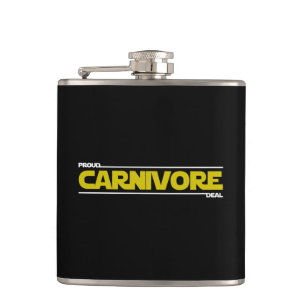 Proud Carnivore. Deal. Flachmann