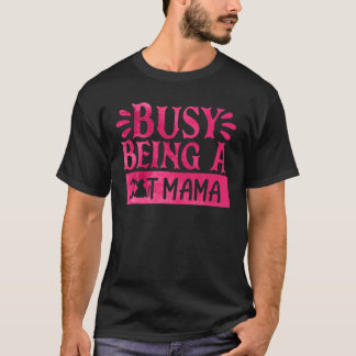Proud Cat Mama Kitty Cat Feline Rescue Mama Gesche T-Shirt