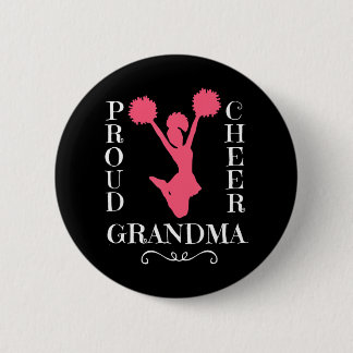 Proud Cheer Grandma Button