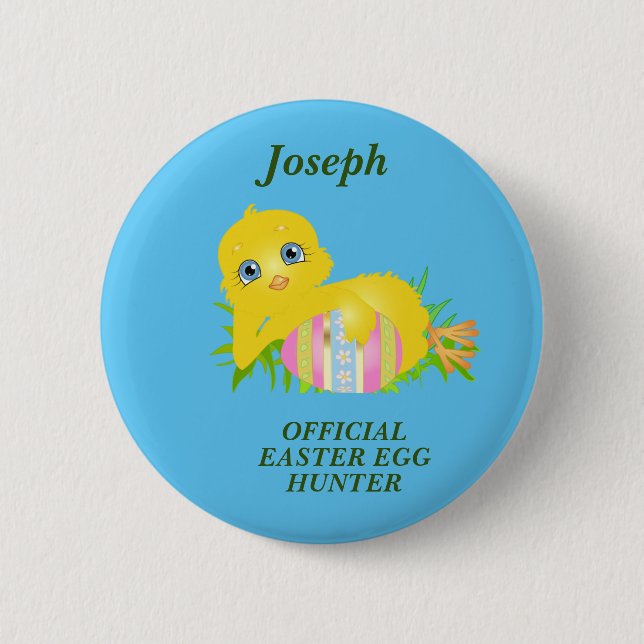 Proud Chick Oaster Egg Hunt Button (Vorderseite)