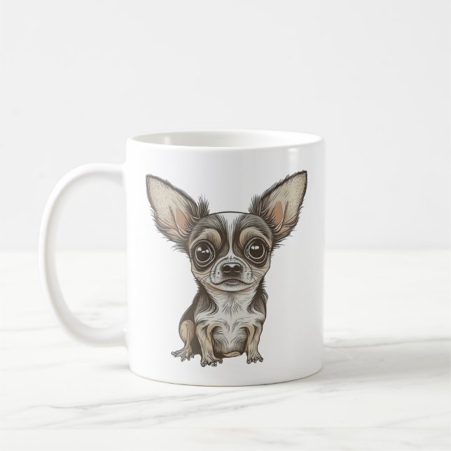 Proud Chihuahua-Mama | Funny Dog Kaffeetasse (Links)