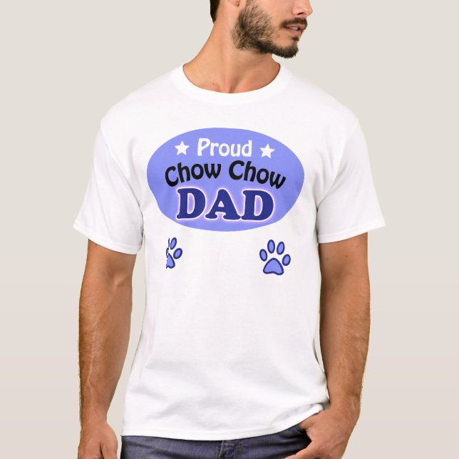 Proud Chow Chow Dad T-Shirt (Vorderseite)