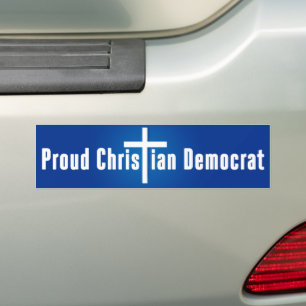 Proud Christliche Demokrat Autoaufkleber