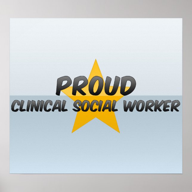 Proud Clinical Social Worker Poster (Vorne)