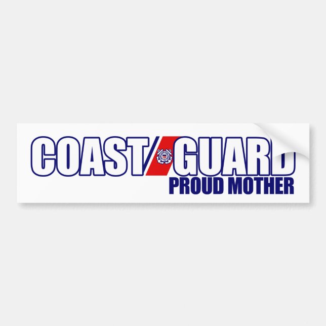Proud Coast Guard Mutter Autoaufkleber (Vorne)