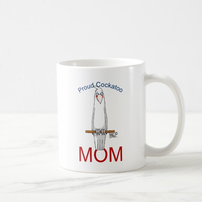 Proud Cockatoo-Mama Kaffeetasse (Rechts)