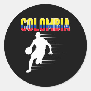Proud Colombia Sketll Fans Jersey Kolumbianische F Runder Aufkleber