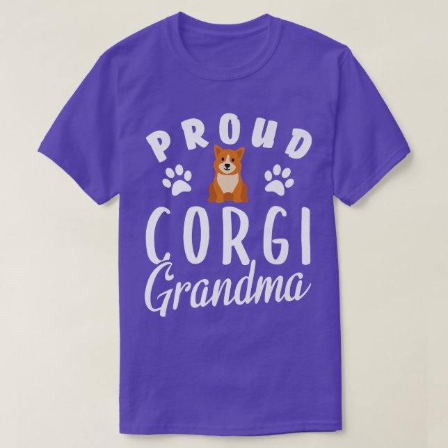 Proud Corgi Grandma  T-Shirt (Design vorne)