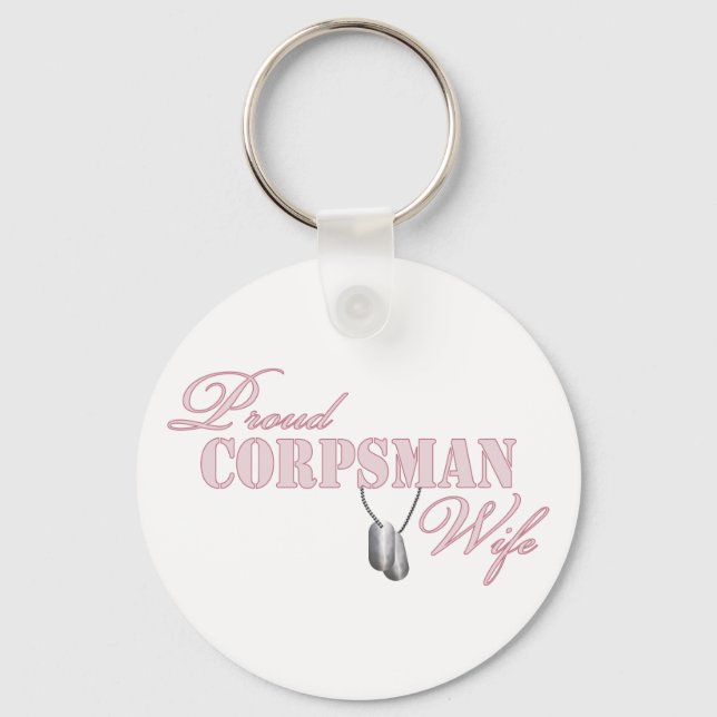 Proud Corpsman-Ehefrau Schlüsselanhänger (Vorderseite)