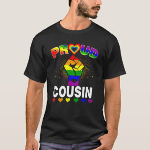 Proud Cousin Rainbow Lgbt Gay Pride Monat T-Shirt
