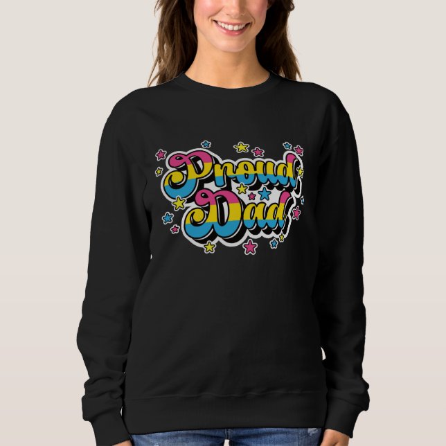 Proud Dad Of A Pansexual Son Or Daughter LGBTQ Pan Sweatshirt (Vorderseite)