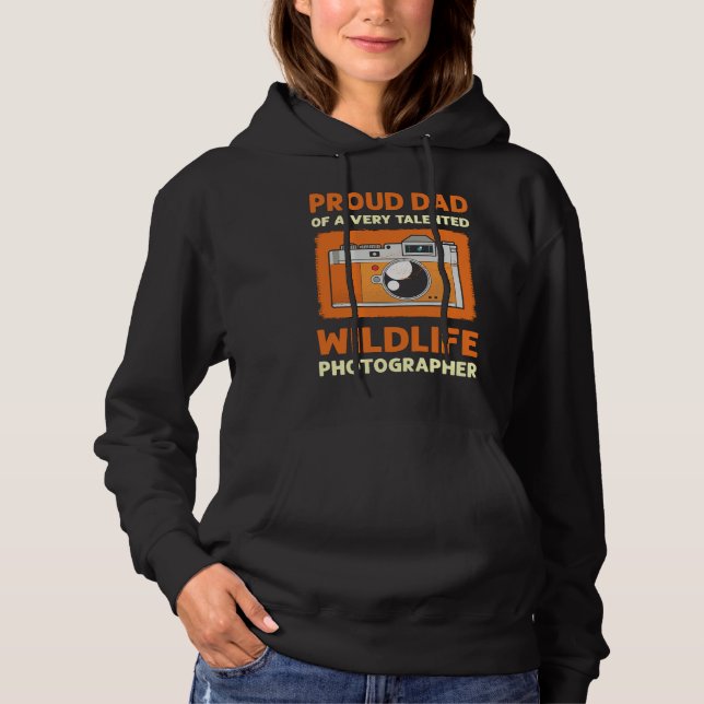 Proud Dad Of A Wildlife Photographer Safari Family Hoodie (Vorderseite)