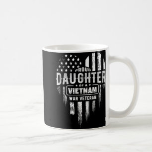 Proud Daughter Vietnam Vet Vater Veterans Day Amer Kaffeetasse