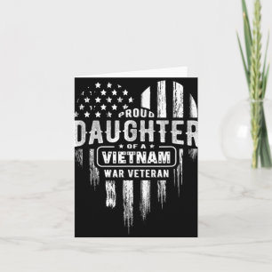 Proud Daughter Vietnam Vet Vater Veterans Day Amer Karte