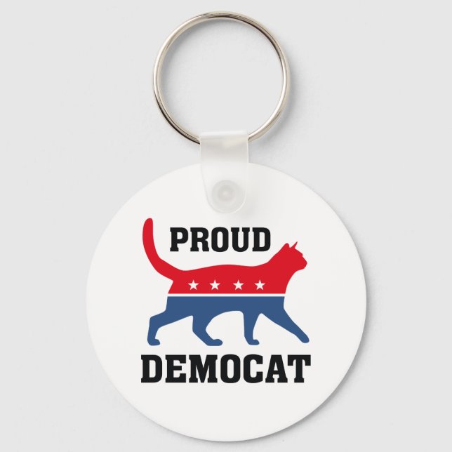 Proud Democrat Schlüsselanhänger (Vorderseite)