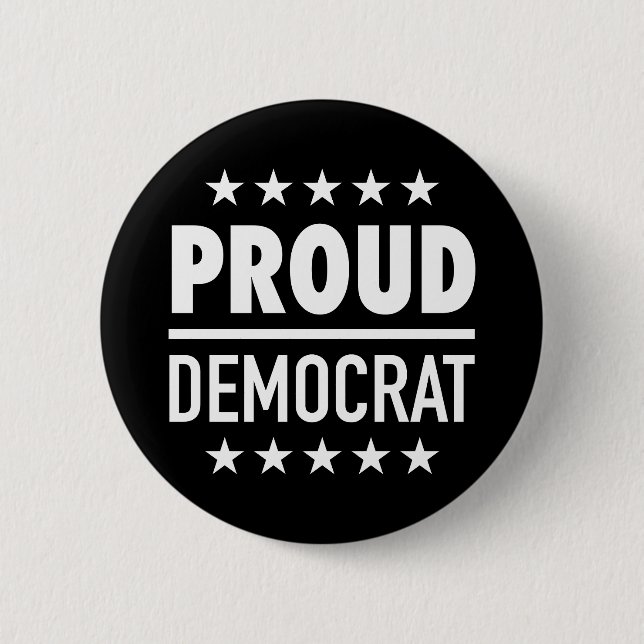 Proud-Demokrat Button (Vorderseite)