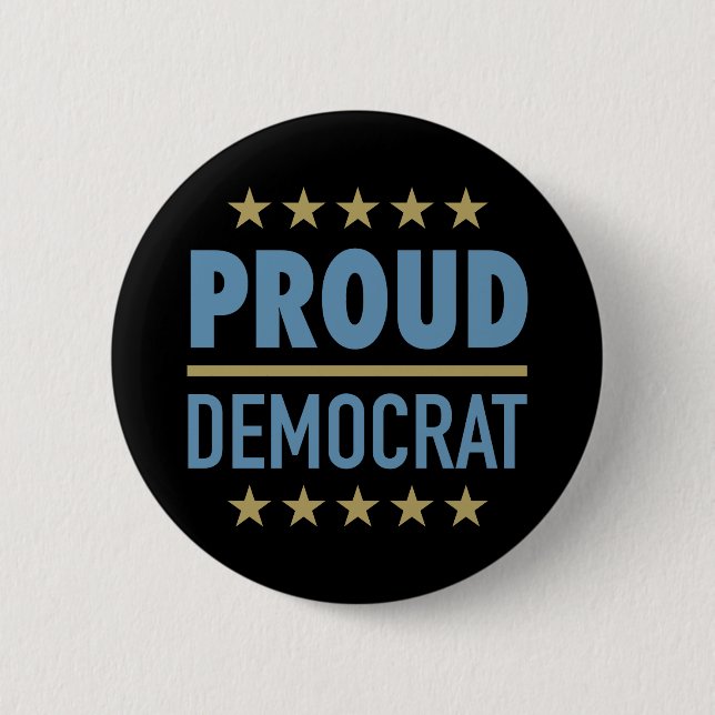 Proud-Demokrat Button (Vorderseite)