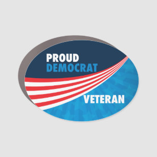 Proud-Demokrat Veteran Auto Magnet