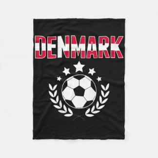 Proud Denmark Soccer Fans Jersey - Support Danish  Fleecedecke