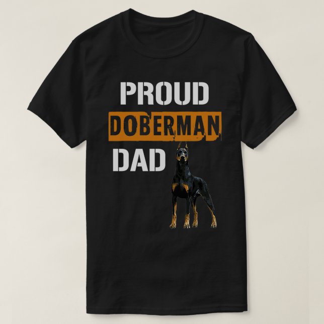 Proud Doberman Vater T-Shirt (Design vorne)